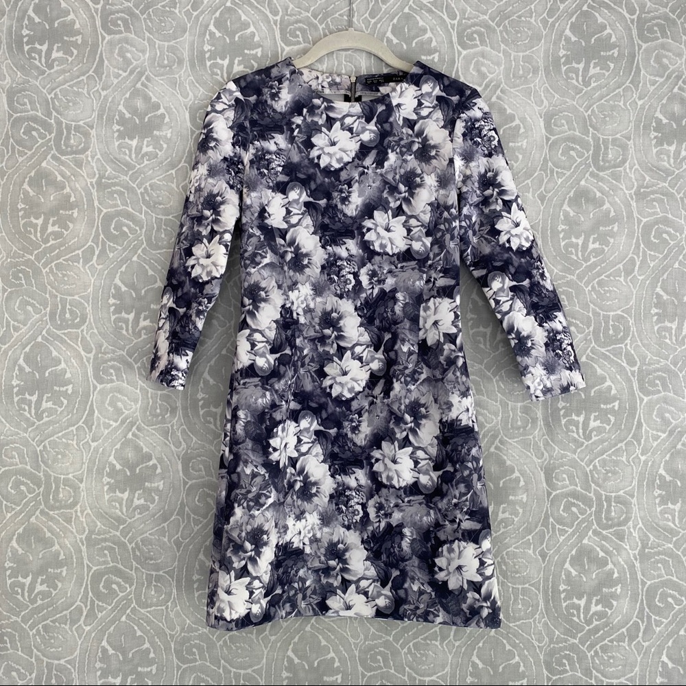 Zara Floral Neoprene Dress